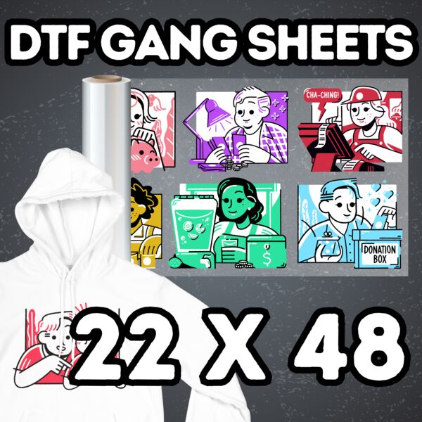 DTF Gang Sheets 22" x 48" Thumbnail