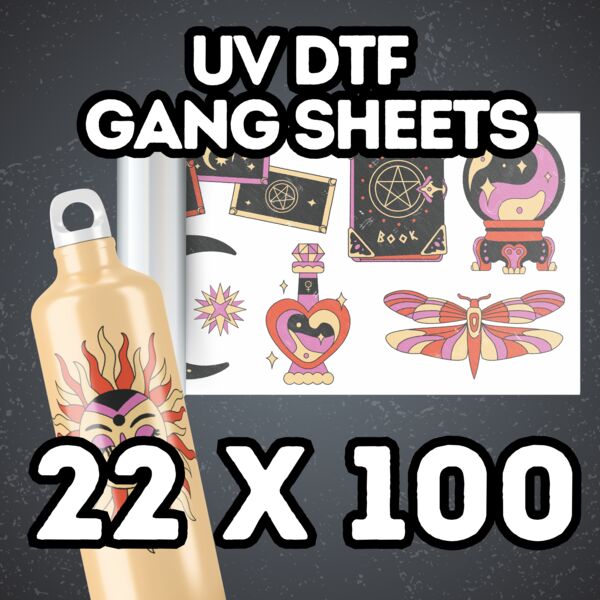 UV DTF Gang Sheets 22" x 100" Thumbnail