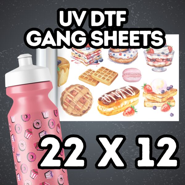 UV DTF Gang Sheets 22" x 12" Thumbnail
