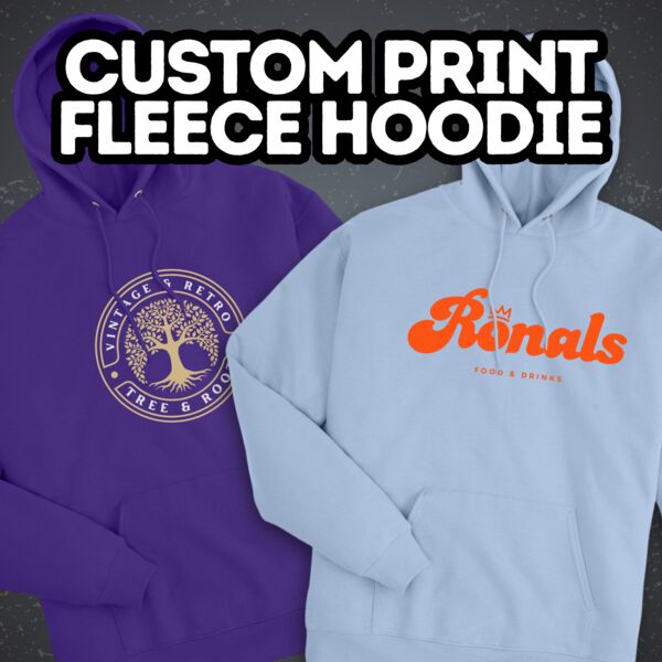 Custom Print Fleece Hoodie Thumbnail