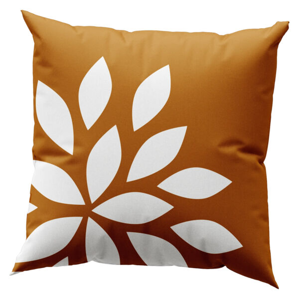 Corner Flower Geometric Throw Pillow Thumbnail