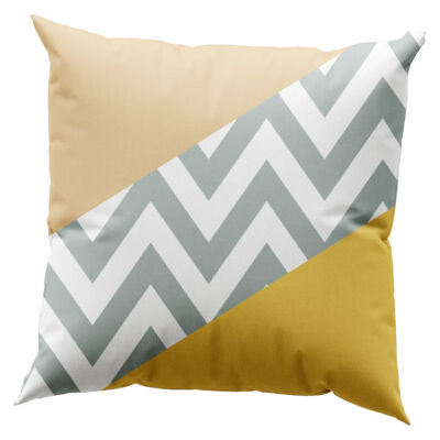 Chevron Triangles Geometric Throw Pillow Thumbnail