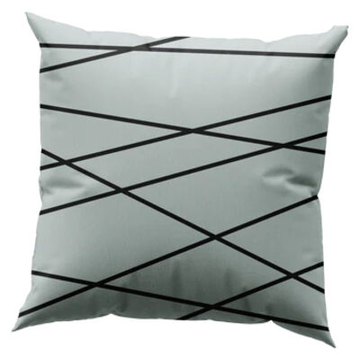 Crossing Lines Geometric Throw Pillow Thumbnail