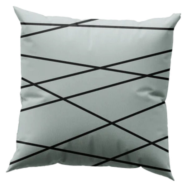 Crossing Lines Geometric Throw Pillow Thumbnail
