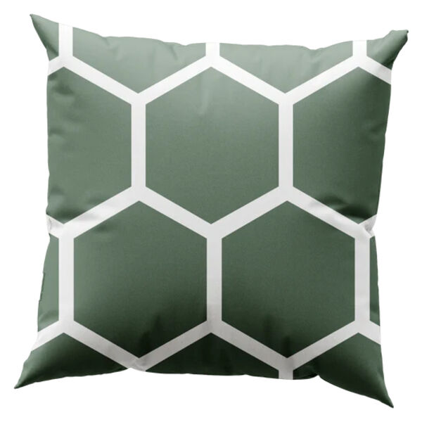 Honeycomb Pattern Geometric Throw Pillow Thumbnail