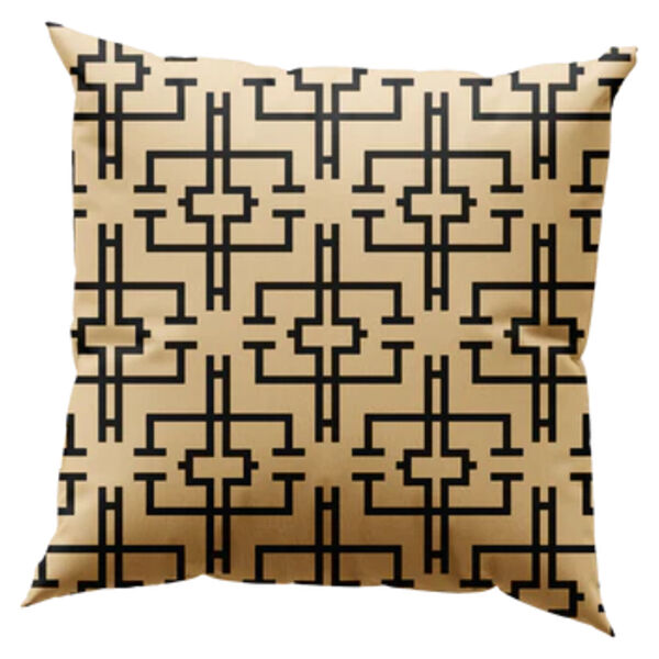 Ironwork Pattern Geometric Throw Pillow Thumbnail