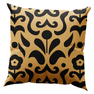 Spanish Flower Geometric Throw Pillow Thumbnail