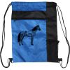Custom Print Color Block Drawstring Backpack Thumbnail