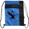 Custom Print Color Block Drawstring Backpack Thumbnail