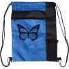 Custom Print Color Block Drawstring Backpack Thumbnail