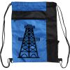 Custom Print Color Block Drawstring Backpack Thumbnail
