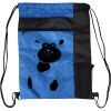 Custom Print Color Block Drawstring Backpack Thumbnail