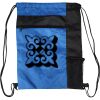Custom Print Color Block Drawstring Backpack Thumbnail
