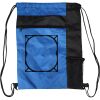 Custom Print Color Block Drawstring Backpack Thumbnail