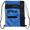 Custom Print Color Block Drawstring Backpack Thumbnail