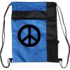 Custom Print Color Block Drawstring Backpack Thumbnail