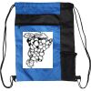Custom Print Color Block Drawstring Backpack Thumbnail