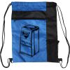 Custom Print Color Block Drawstring Backpack Thumbnail