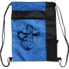 Custom Print Color Block Drawstring Backpack Thumbnail