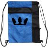 Custom Print Color Block Drawstring Backpack Thumbnail