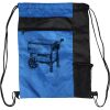 Custom Print Color Block Drawstring Backpack Thumbnail