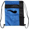 Custom Print Color Block Drawstring Backpack Thumbnail