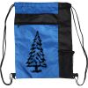 Custom Print Color Block Drawstring Backpack Thumbnail