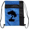 Custom Print Color Block Drawstring Backpack Thumbnail