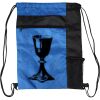 Custom Print Color Block Drawstring Backpack Thumbnail