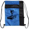 Custom Print Color Block Drawstring Backpack Thumbnail