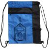 Custom Print Color Block Drawstring Backpack Thumbnail