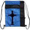 Custom Print Color Block Drawstring Backpack Thumbnail
