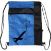 Custom Print Color Block Drawstring Backpack Thumbnail