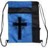 Custom Print Color Block Drawstring Backpack Thumbnail