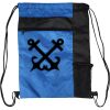 Custom Print Color Block Drawstring Backpack Thumbnail