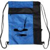 Custom Print Color Block Drawstring Backpack Thumbnail