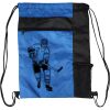 Custom Print Color Block Drawstring Backpack Thumbnail