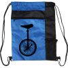 Custom Print Color Block Drawstring Backpack Thumbnail