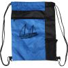 Custom Print Color Block Drawstring Backpack Thumbnail