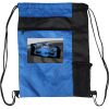Custom Print Color Block Drawstring Backpack Thumbnail