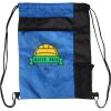 Custom Print Color Block Drawstring Backpack Thumbnail
