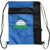 Custom Print Color Block Drawstring Backpack Thumbnail