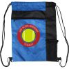 Custom Print Color Block Drawstring Backpack Thumbnail