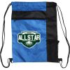Custom Print Color Block Drawstring Backpack Thumbnail