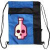 Custom Print Color Block Drawstring Backpack Thumbnail