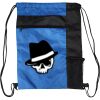 Custom Print Color Block Drawstring Backpack Thumbnail