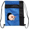Custom Print Color Block Drawstring Backpack Thumbnail