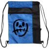 Custom Print Color Block Drawstring Backpack Thumbnail