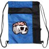 Custom Print Color Block Drawstring Backpack Thumbnail