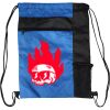 Custom Print Color Block Drawstring Backpack Thumbnail